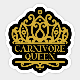 CARNIVORE QUEEN CUTE CROWN TIARA DESIGN GIRLS WOMEN GIFT Sticker